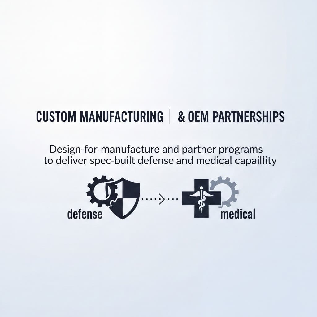 Custom manufacturing & OEM partnerships